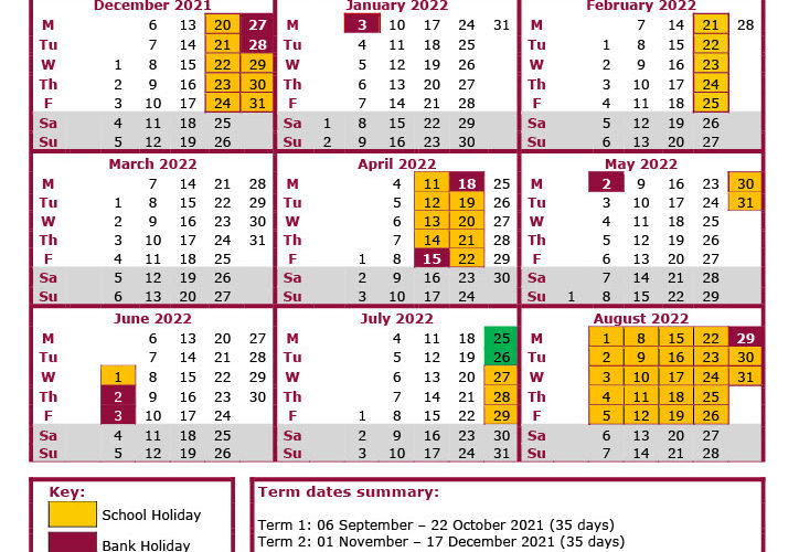 INSET Dates 2021 2022 Thurlbear Primary School