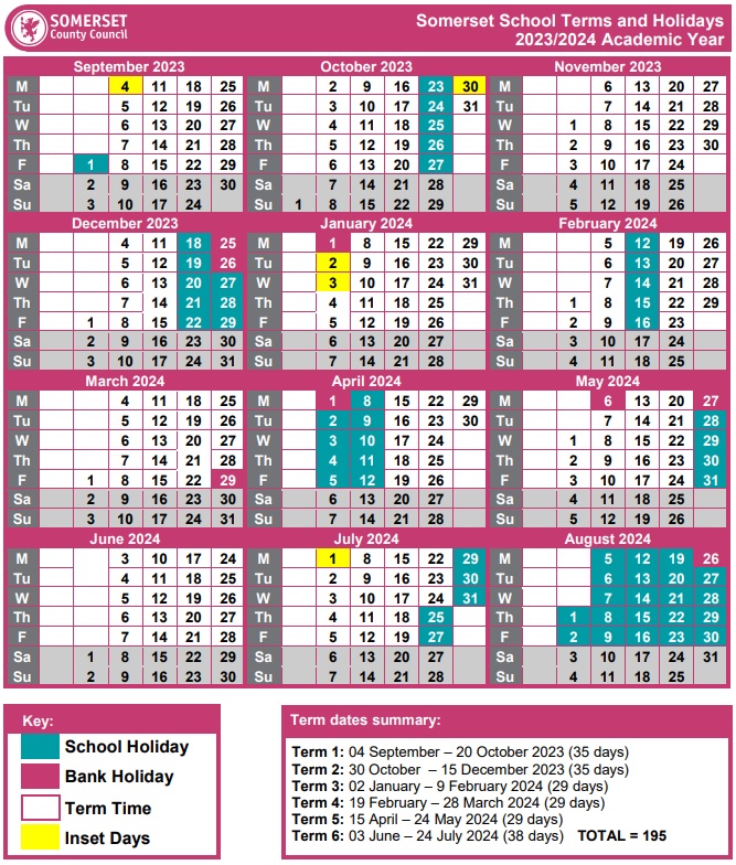 somerset-school-terms-and-holidays2023-2024-academic-year-thurlbear-primary-school